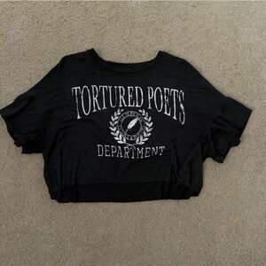 Taylor Swift TTPD Black Graphic Top